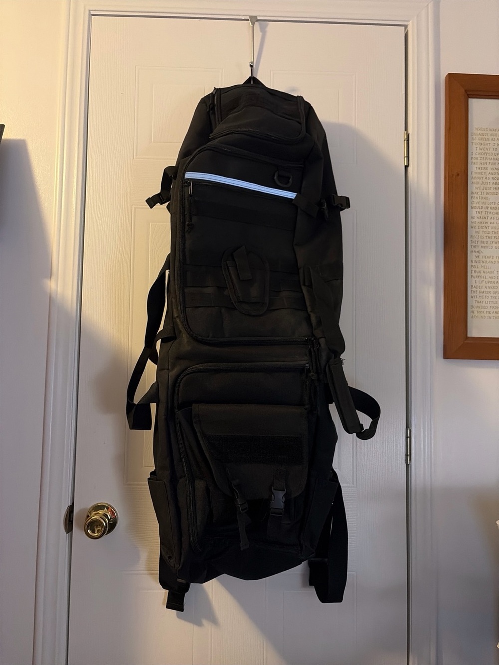 Rexmica Fishing Rod Bag Backpack Holds 8 Rods & Reels Tactical Molle System